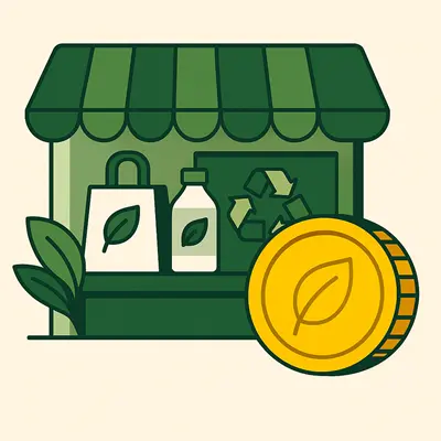 Invierta en Axel Echo: tecnología verde escalable con impacto 7 - Axel Echo – Imagen de acción ecológica Tienda ecológica con artículos reutilizables y una moneda digital