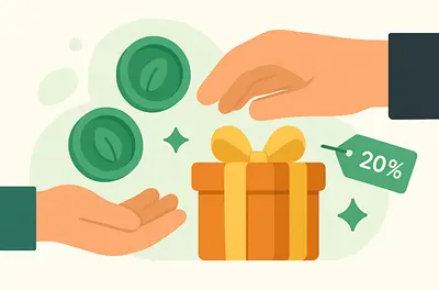 Soluciones Axel Echo 4 - Axel Echo – Imagen de acción ecológica Monedas ecológicas que se intercambian por compras, descuentos y regalos