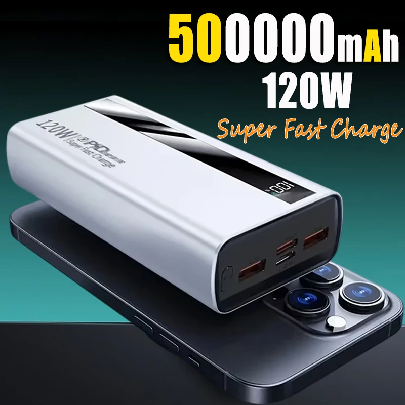 120W 500000mAh High Capacity Power Bank Super Fast Charge Digital Display Power Bank For iPhone 16 15 Xiaomi Samsung Xiaomi 2025 - AliExpress 2 - Axel Echo – Eco Action Image 120W 500000mAh High Capacity Power Bank Super Fast Charge Digital Display Power Bank For iPhone 16 15 Xiaomi Samsung Xiaomi 2025 - AliExpress - Imagen 2