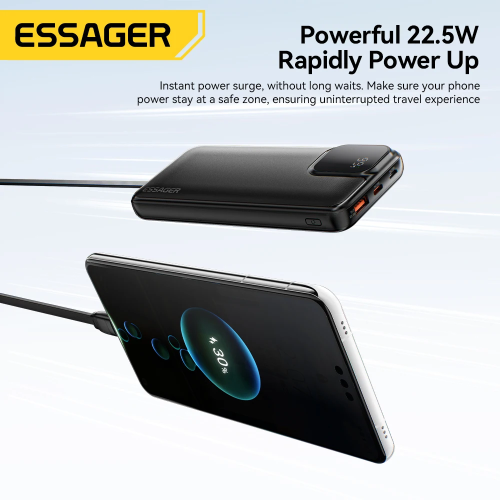 Essager 20000mAh Dual Cable Power Bank Fast Charging Portable Power Bank for iPhone 16 15 Pro Max Xiaomi PD 20W External Battery - AliExpress 6 - Axel Echo – Eco Action Image Essager 20000mAh Dual Cable Power Bank Fast Charging Portable Power Bank for iPhone 16 15 Pro Max Xiaomi PD 20W External Battery - AliExpress - 画像 (6)