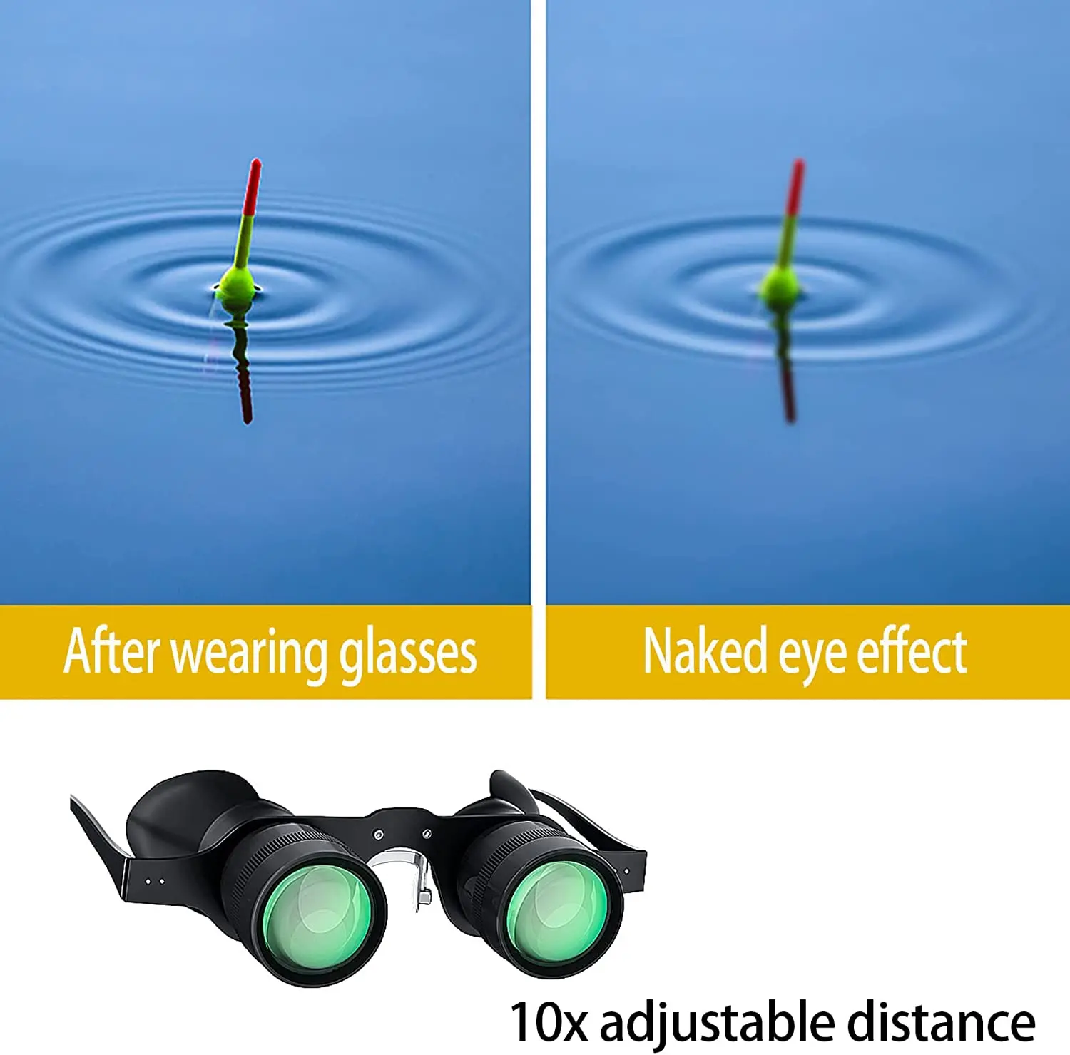 Fishing Binoculars for outdoor bird watching, fishing, sports, theater professional hands-free glasses HD portable telescope 3 - Axel Echo – Eco Action Image Fishing Binoculars for outdoor bird watching, fishing, sports, theater professional hands-free glasses HD portable telescope - Image 3